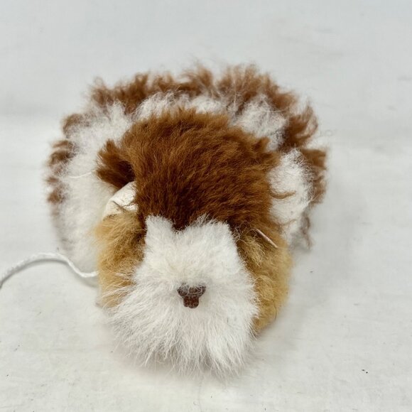 Unbranded Other - Hamster Guinea Pig Stuffed Animal Real Alpaca Fur Actual Size Realistic 5" Long